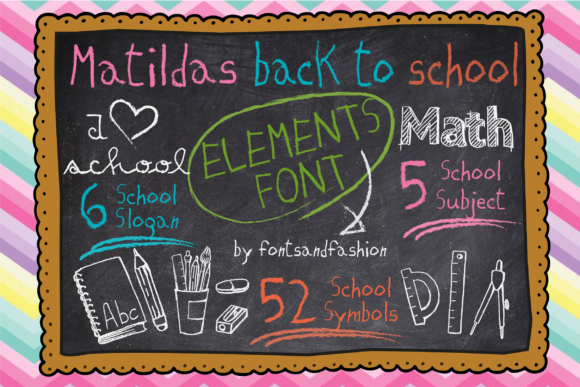 Matildas Back to School Font