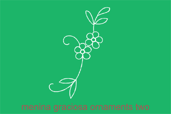 Menina Graciosa Ornaments Font