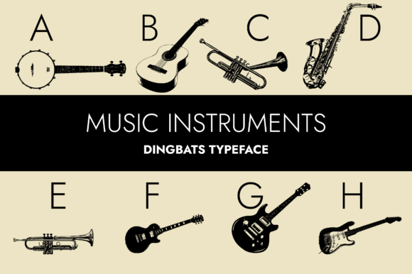 Music Instruments Font