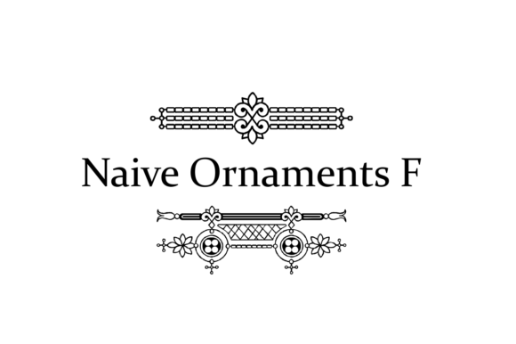 Naive Ornaments F Font