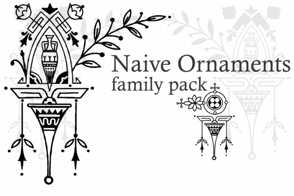 Naive Ornaments Family Font