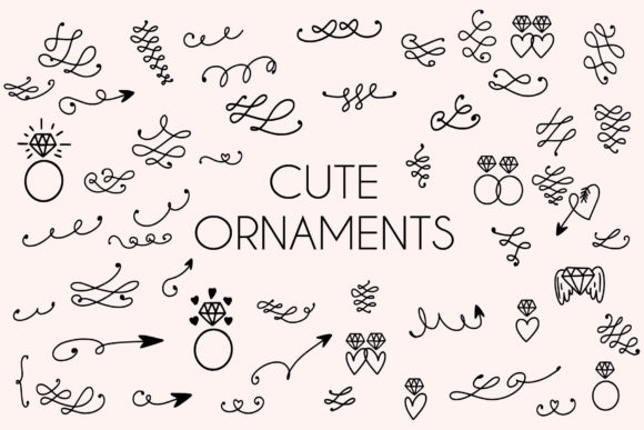 Ornaments Cute Font