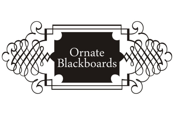 Ornate Blackboards Family Font