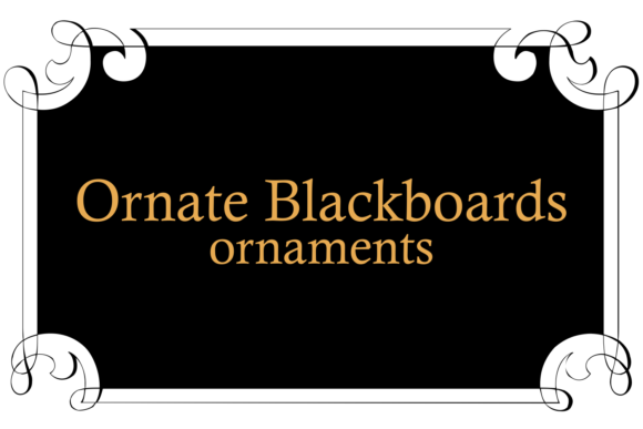 Ornate Blackboards Font