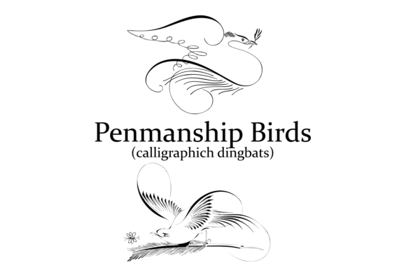 Penmanship Birds Font