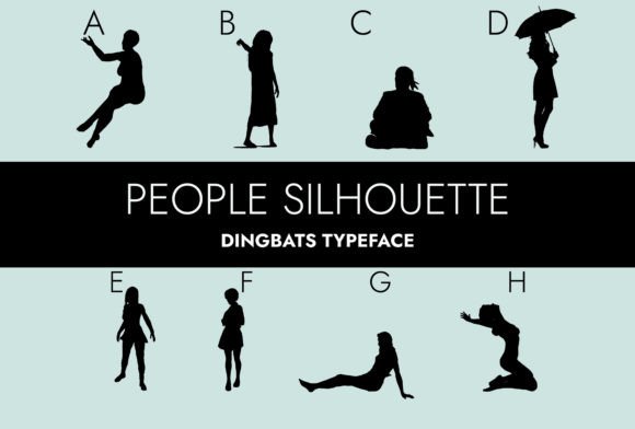 People Silhouettes 2.0 Font