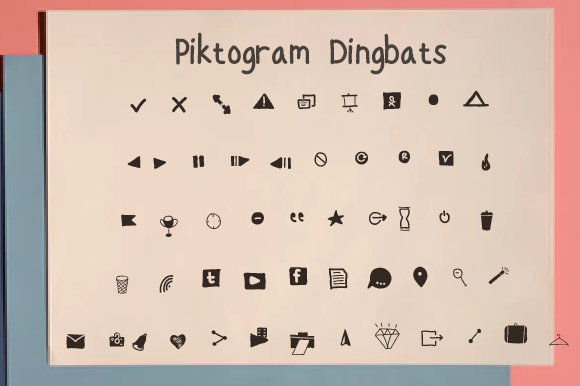 Piktogram Font