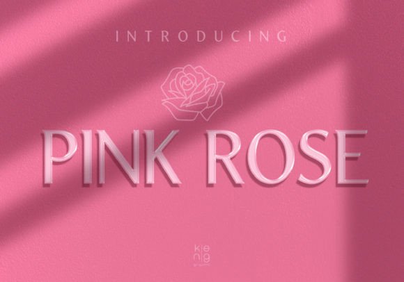 Pink Rose Font