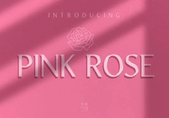 Pink Rose Font