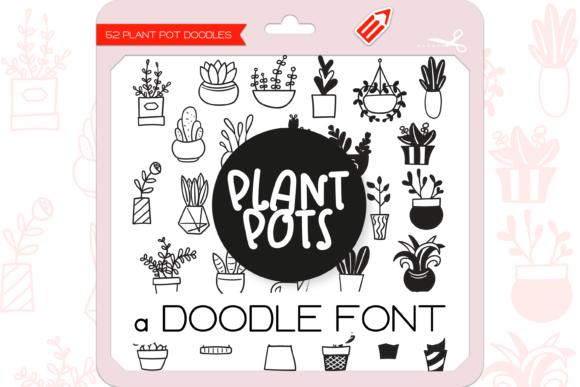 Plant Pots Font