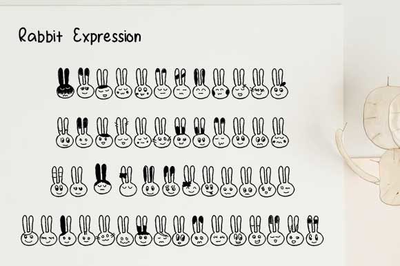 Rabbit Expression Font