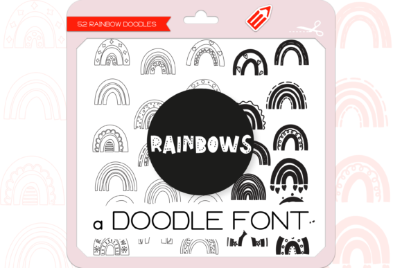 Rainbows Dingbats Font