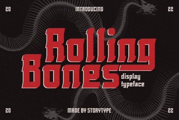 Rolling Bones Font