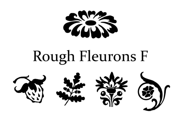 Rough Fleurons F Font