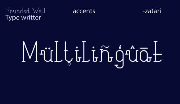 Rounded Well Font