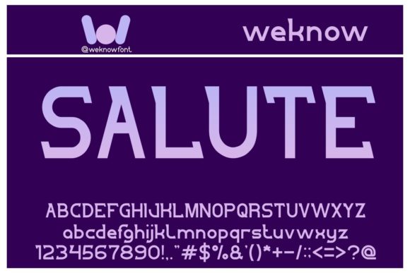 Salute Font