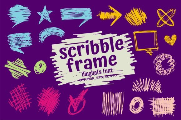 Scribble Frame Font