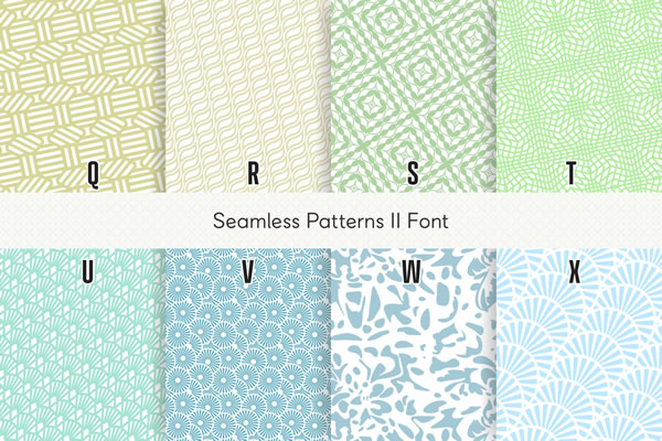 Seamless Patterns II Font