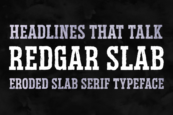 About Redgar Slab Font
