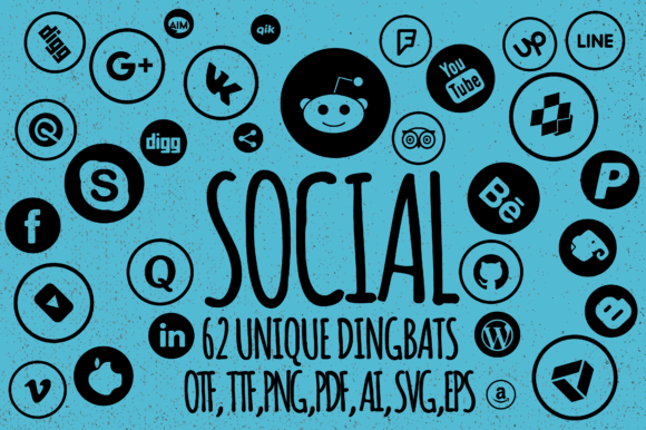 Social Media Networks Font