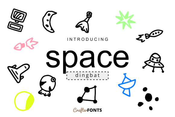 Space Doodle Dingbat Font