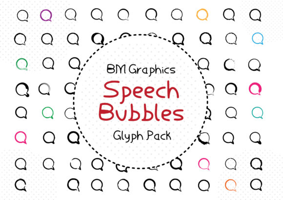 BM Graphics – Speech Bubbles Font