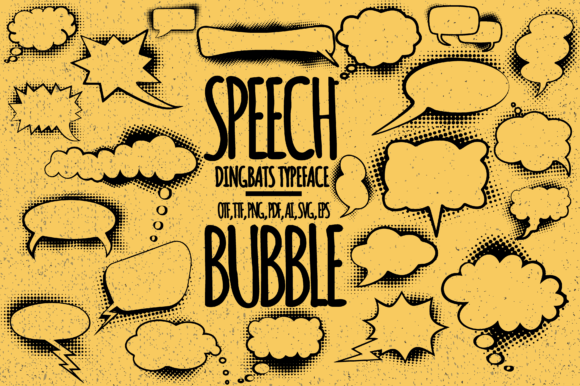 Speech Bubbles Font