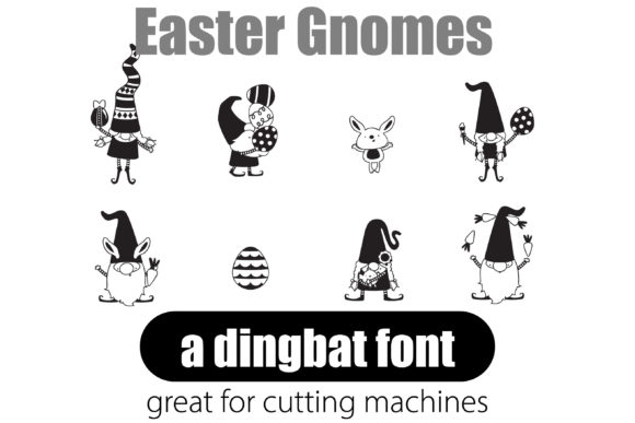 Spring and Easter Gnomes Font