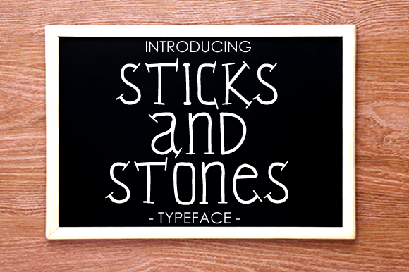 Sticks and Stones Font