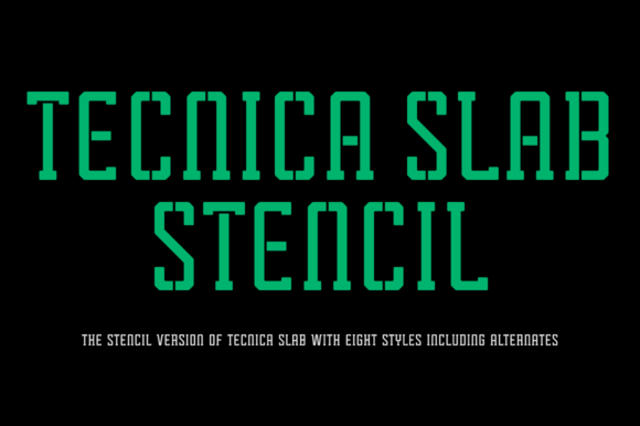 Tecnica Slab Family Font