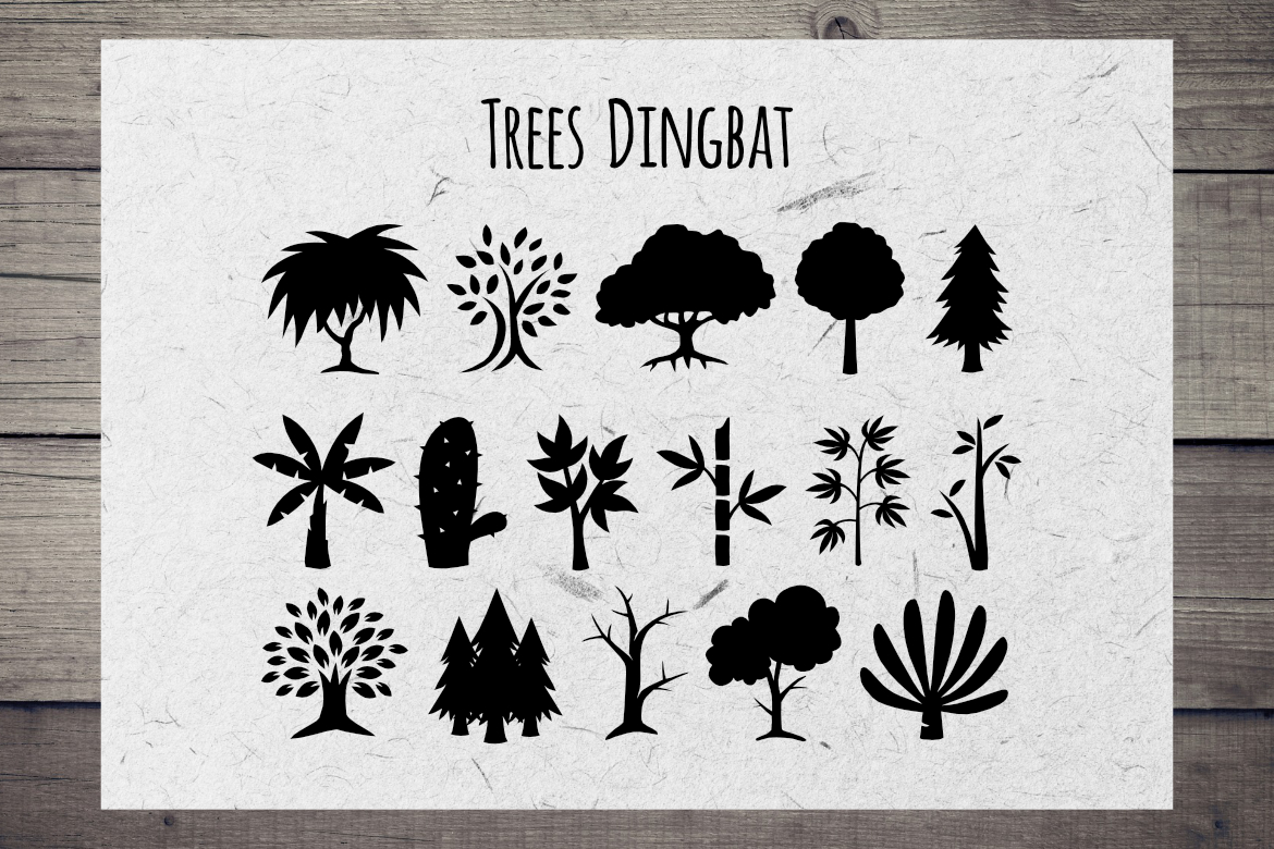 Trees Dingbat Font