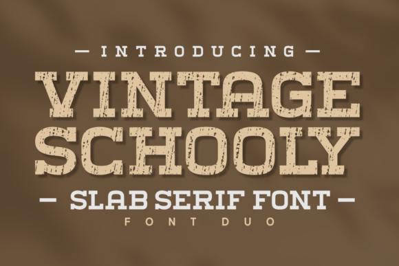 Vintage Schooly Font