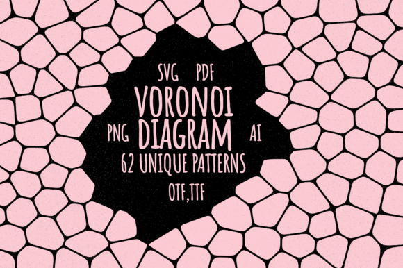 Voronoi Diagram Font