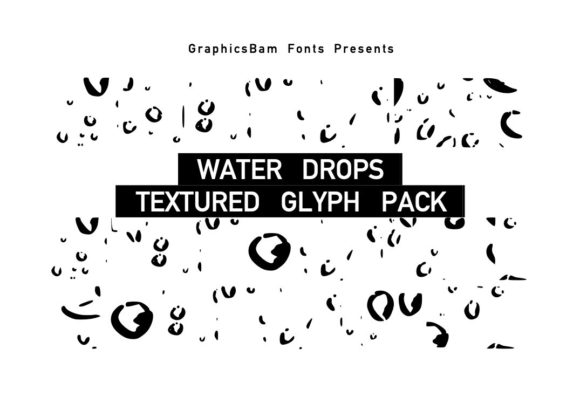 Water Droplet Glyphs Font