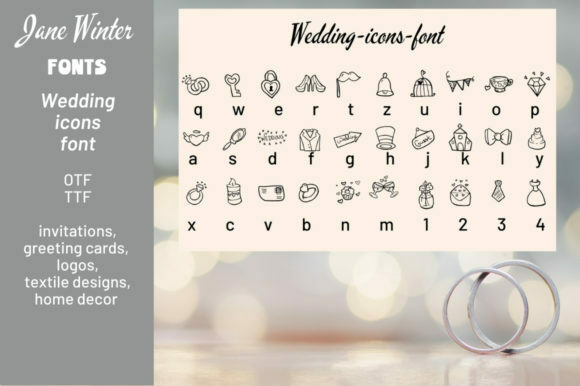 Wedding Icons Font
