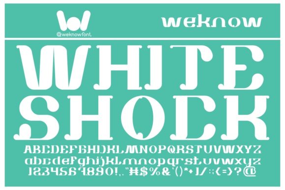 White Shock Font