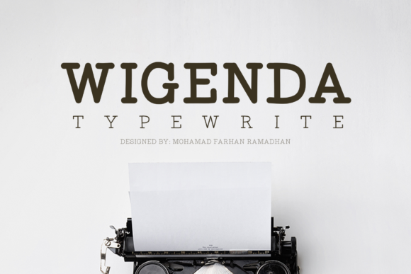 Wigenda Typewrite Font