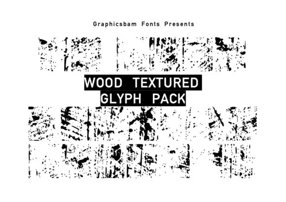 Wood Textured Glyphs Font