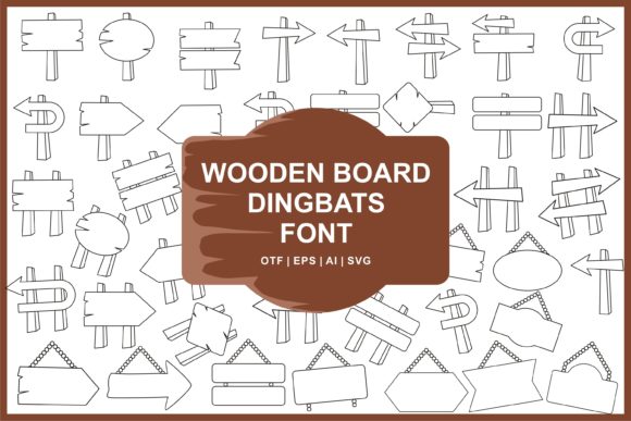 Wooden Board Font