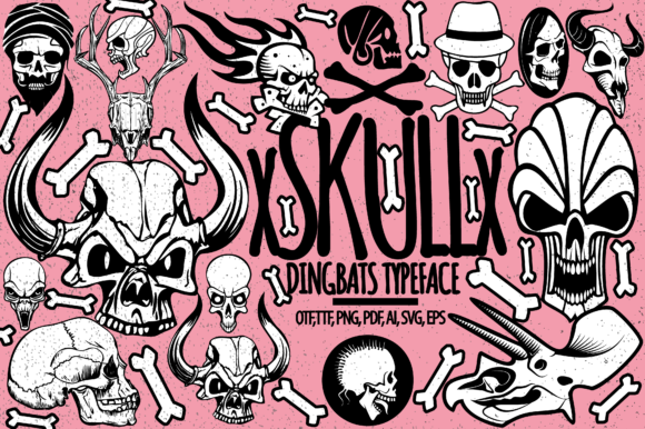 X Skull X Font