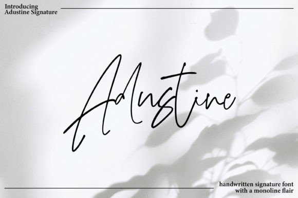 Adustine Signature Poster 1