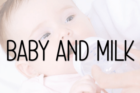 Baby and Milk Poster 1
