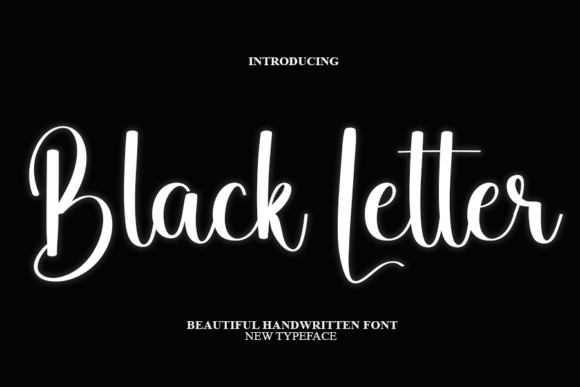 Black Letter Poster 1