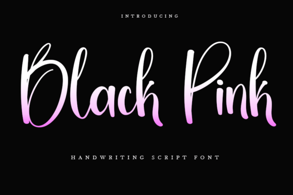 Black Pink Font