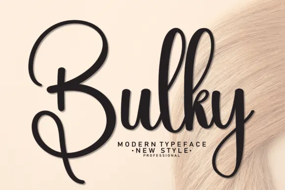 Bulky Word Bulky - Font Canyon