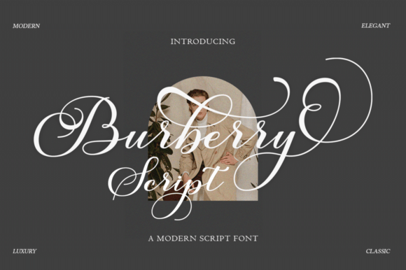 Burberry Script Poster 1