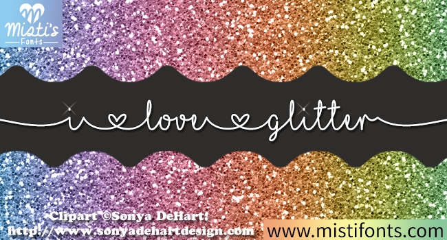 I Love Glitter Poster 1