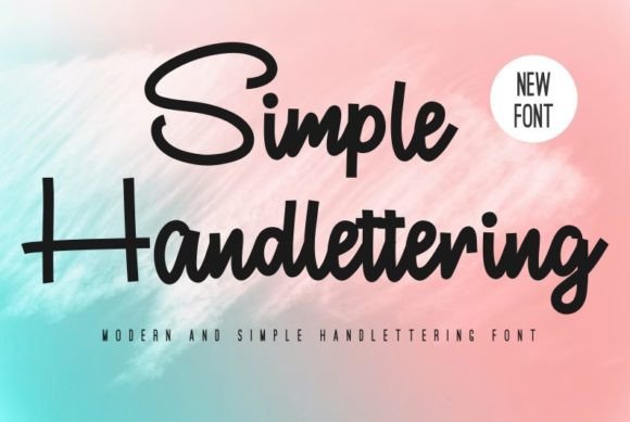 Simple Handlettering Poster 1