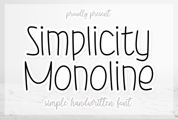 Simplicity Monoline Poster 1