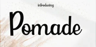 Pomade Font Poster
